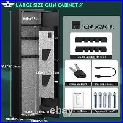 2-3 Rifle Gun Safe Biometric Fingerprint Long Gun Safe for Home Rifle & Shotgun