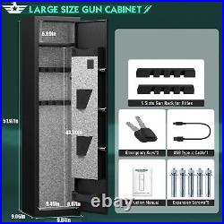 2-3 Rifle Gun Safe, Biometric Fingerprint Long Gun Safe for Home Rifles Pistols