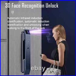 3D Face Recognition Unlock Digital Door Lock With Camera FIngerprint Password