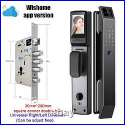 3D Face Recognition Unlock Digital Door Lock With Camera FIngerprint Password