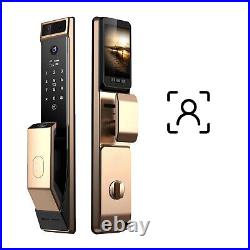 3D Face Smart Door Lock Biometric Fingerprint IC Card Unlock APP Camera