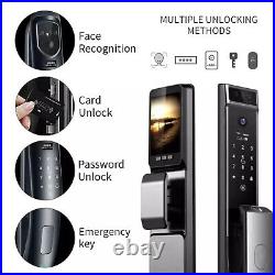 3D Face Smart Door Security Lock Camera With Fingerprint Password Keypad Biometric