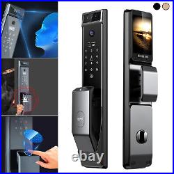 3D Face Smart Door Security Lock Camera With Fingerprint Password Keypad Biometric