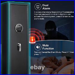 3-5 Large Biometric Fingerprint Quick Access Gun Rifle Safe Gun Storage Cabinet