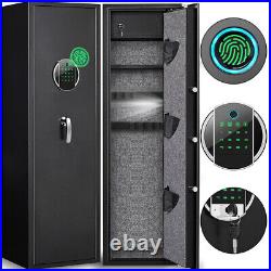 5-7 Biometric Fingerprint Gun Safe With Silent Mode and Dual Alarm System