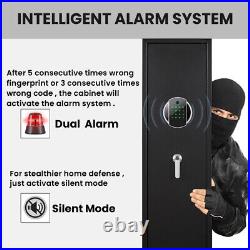 5-7 Biometric Fingerprint Gun Safe With Silent Mode and Dual Alarm System