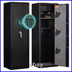 5 Gun Safe Fingerprint Digital Password Rifle Cabinet Quick Access Pistol