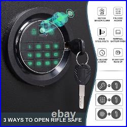 5 Gun Safe Fingerprint Digital Password Rifle Cabinet Quick Access Pistol