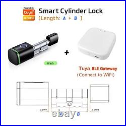 APP Fingerprint RFID Card DIY Cylinder Lock Biometric Electronic Smart Door Lock