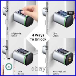 APP Fingerprint RFID Card DIY Cylinder Lock Biometric Electronic Smart Door Lock