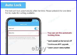 APP Fingerprint RFID Card DIY Cylinder Lock Biometric Electronic Smart Door Lock