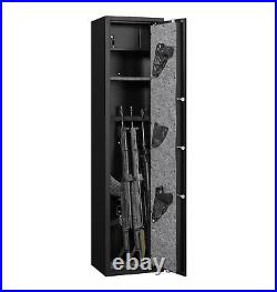 Biometic 3-5 Gun Safe for Rifle, Fingerprint Gun Cabinet for Rifles and Shotguns