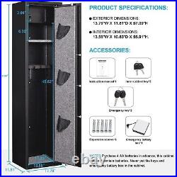 Biometic Fingerprint Gun Safe, Quick Access Gun Safes for Home Rifle and Pistols