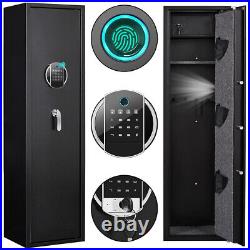 Biometric/Electronic Gun Safe 5 Rifle Gun Safe, Gun Safe for Rifles and Shotguns