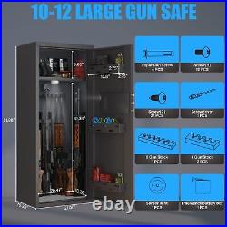 Biometric Fingerprint 10-12 Gun Safe, Quick Access Unassembled Rifle safe