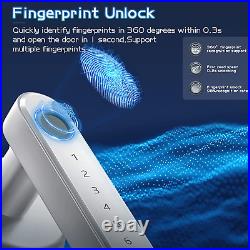 Biometric Fingerprint Digital Keypad Keyless Entry Code Smart Door Lock Handle