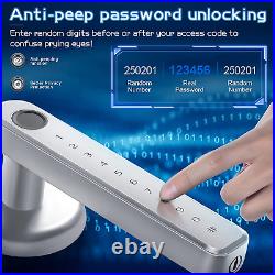 Biometric Fingerprint Digital Keypad Keyless Entry Code Smart Door Lock Handle