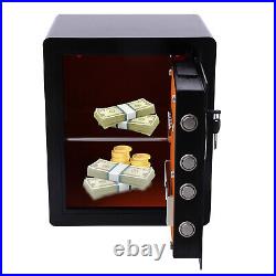 Biometric Fingerprint Fireproof Safe Box Digital Security Lock Home Office