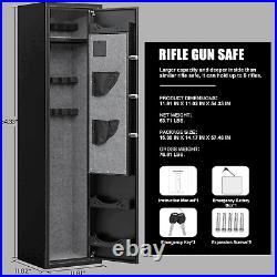 Biometric Fingerprint Gun Safe, 3-5 Rifle Gun Safes for Home Rifle and Pistols