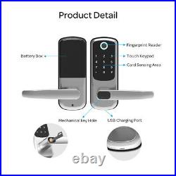 Biometric Fingerprint Safely Digital Keypad Keyless Entry Code Smart Door Lock