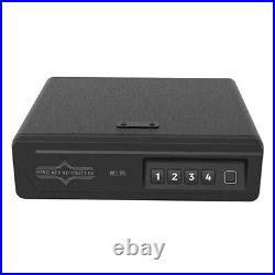 Biometric Handgun Safe Lock Box with Fingerprint and Keypad Top Mount Surelock
