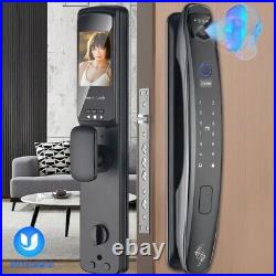 Biometric Lock Face Camera Fingerprint Monitor Unlocking Electronic Smart Door