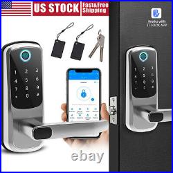 Bluetooth Smart Door Lock Keyless Safely Entry Biometric Fingerprint APP Lock US