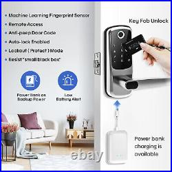 Bluetooth Smart Door Lock Keyless Safely Entry Biometric Fingerprint APP Lock US