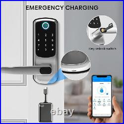 Bluetooth Smart Door Lock Keyless Safely Entry Biometric Fingerprint APP Lock US