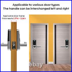 Bluetooth Smart Door Lock Keyless Safely Entry Biometric Fingerprint APP Lock US