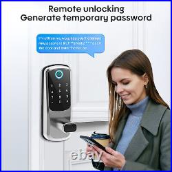 Bluetooth Smart Door Lock Keyless Safely Entry Biometric Fingerprint APP Lock US