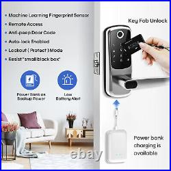 Camera Doorbell Biometric Fingerprint Digital Keypad Keyless App Smart Door Lock