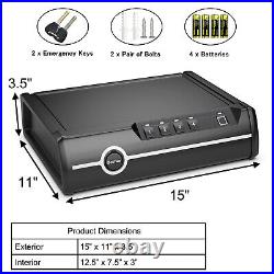 Costway Quick-Access Dual Firearm Safety Device with Biometric Fingerprint Lock