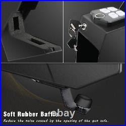 Dalmbox Mounted Fingerprint Gun Safe for Pistols Auto Open Lid Biometric Pist