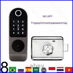 Digital Door Lock WiFi Bluetooth Biometric Electronic Keyless Entry Kit For Tuya