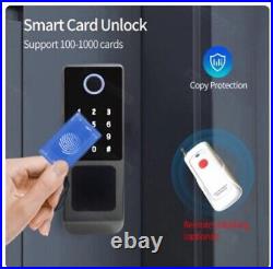 Digital Lock Fingerprint Zinc Alloy Keyless Bluetooth Waterproof Electronic Door