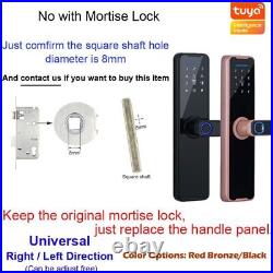 Door Lock Biometric Fingerprint K7 Pro+ Black Smart Lock Tuya App Remote