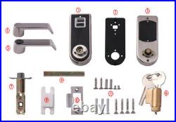 Electronic Digital Smart Biometric Fingerprint Door Lock Security Entry With 2 Key