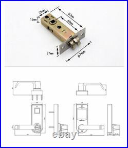 Electronic Digital Smart Biometric Fingerprint Door Lock Security Entry With 2 Key