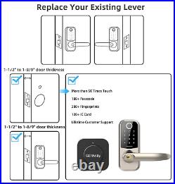 Electronic Smart Door Lock Biometric Fingerprint Wifi Keyless Remote Unlocks