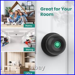 Fingerprint Door Lock, Door Knob with App Smart Lock for Bedroom Door, Keyless