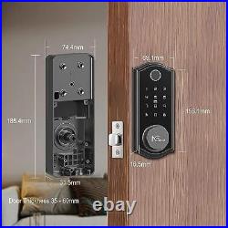 Fingerprint Door Lock, Smart Deadbolt with Bluetooth, Biometric Fingerprint