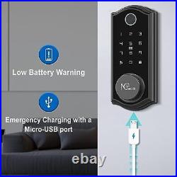 Fingerprint Door Lock, Smart Deadbolt with Bluetooth, Biometric Fingerprint