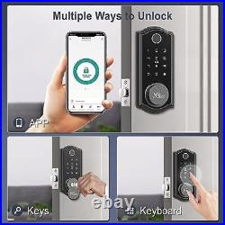 Fingerprint Door Lock, Smart Deadbolt with Bluetooth, Biometric Fingerprint