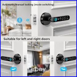 Fingerprint Door Lock-Smart Door knob, biometric Door Lock, with Black APP