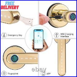 Fingerprint Door Lock, Smart Touchscreen Room Lock, Bluetooth Lever Lock, Biometri