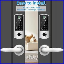 Fingerprint Door Lock with 2 Level Handles, Smart Door Lock, Keyless Entry Do