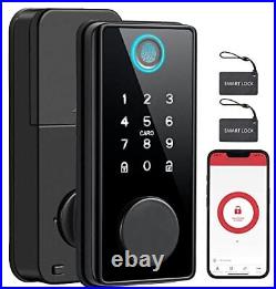 Fingerprint Keyless Entry Door Lock for Front Door Biometric Bluetooth Deadbolt