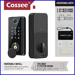 Fingerprint Keyless Entry Door Lock for Front Door Biometric Bluetooth Deadbolt