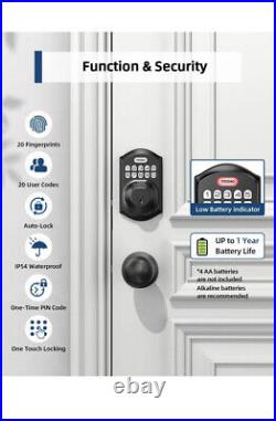 Fingerprint Lock Set Keyless Entry Door Lock with Keypad Deadbolt Smart Lock